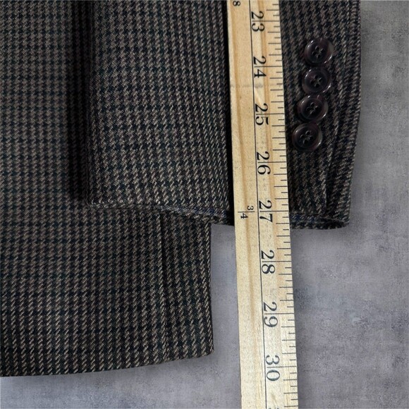 $398 RALPH LAUREN Mens Blazer Sport Coat Two Button Jacket 46L WOOL Brown Suits - Picture 11 of 14